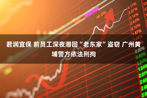 君润宜保 前员工深夜潜回“老东家”盗窃 广州黄埔警方依法刑拘
